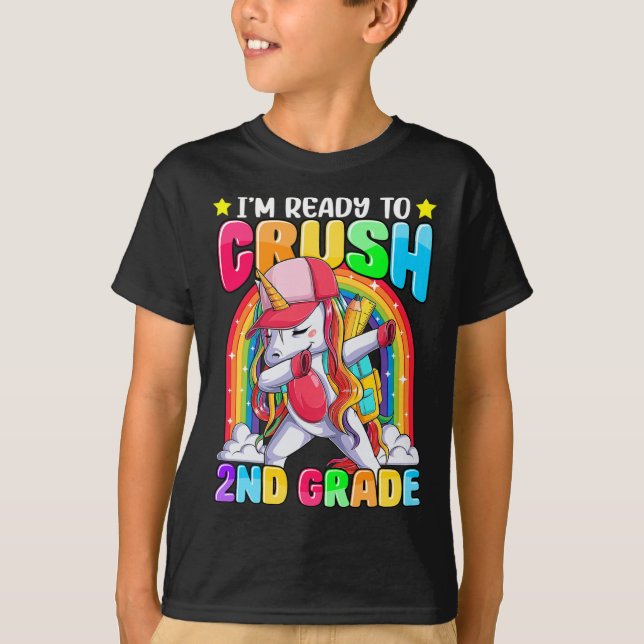 Camiseta Estou pronta para esmagar segundo de volta (Frente)