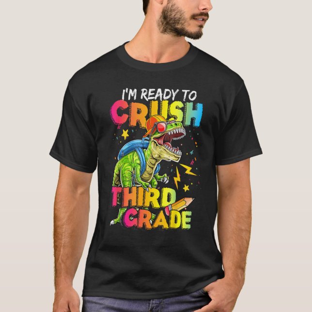 Camiseta Estou Pronta Para Esmagar Surus Rex De Terceiro Gr (Frente)
