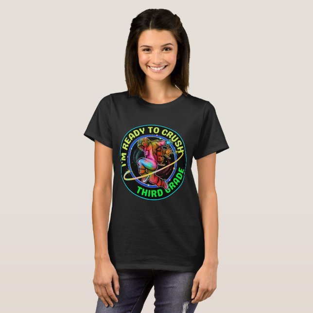 Camiseta Estou pronto para arrasar o terceiro ano (Frente Completa)