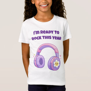 Camiseta Estou Pronto Para Balançar Este Ano Fones de Ouvid