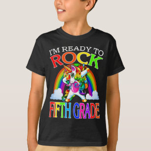 Camiseta Estou pronto para balançar o Arco-Íris do 5º an
