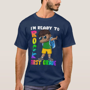 Camiseta Estou pronto para balançar o primeiro grau, preto