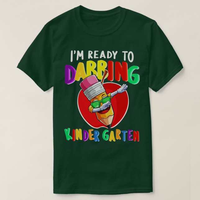 Camiseta Estou Pronto Para Dabitar O Jardim De Infância De  (Frente do Design)