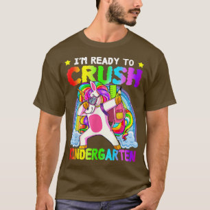 Camiseta Estou Pronto Para Dominar o Unicórnio do Jardim de