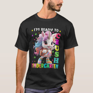 Camiseta Estou Pronto Para Dominar o Unicórnio do Jardim de