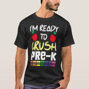 Camiseta Estou Pronto Para Dominar Pré K Dois Matemática Ci