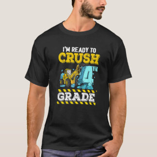Camiseta Estou Pronto Para Dominar Veículo de Construção da
