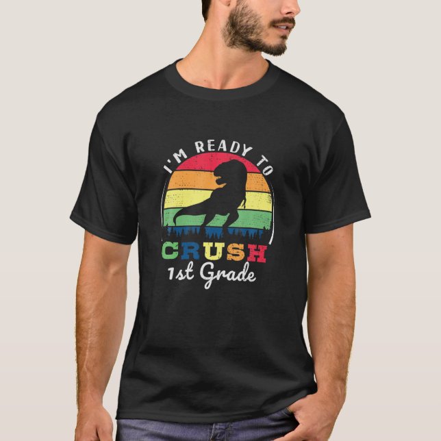 Camiseta Estou pronto para esmagar 1 Rua. (Frente)