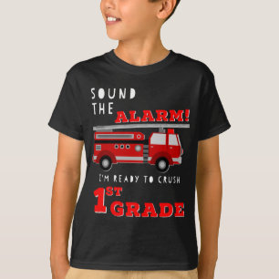 Camiseta Estou pronto para esmagar 1rua, bombeiros rapazes.