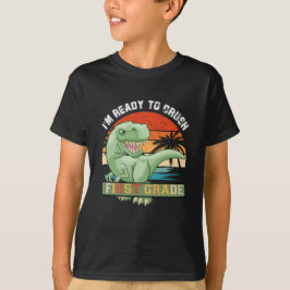 Camiseta Estou pronto para esmagar 1rua Dinossauro T Rex