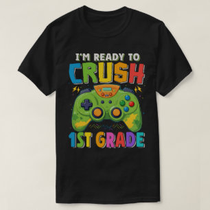 Camiseta Estou pronto para esmagar 1rua jogador de volta à
