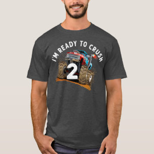 Camiseta Estou pronto para esmagar 2 Monstros segundos aniv
