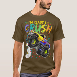 Camiseta Estou pronto para esmagar 3 Monstros aniversário d