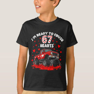 Camiseta Estou Pronto Para Esmagar 67 Corações Caminhão Eng