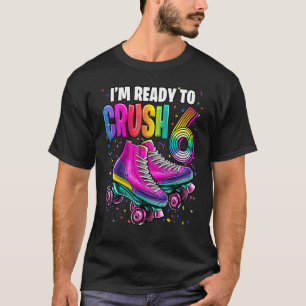 Camiseta Estou Pronto para Esmagar 6 Aniversário de 6 anos