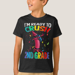 Camiseta Estou pronto para esmagar a Camisa-T de Crayon seg