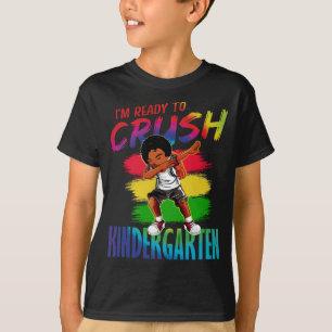 Camiseta Estou pronto para esmagar a garota negra do jardim