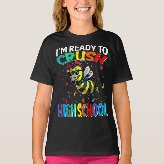 Camiseta Estou pronto para esmagar a Segundo grau de volta  (Frente)
