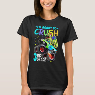 Camiseta Estou Pronto Para Esmagar Caminhão Monstro T-Rex d