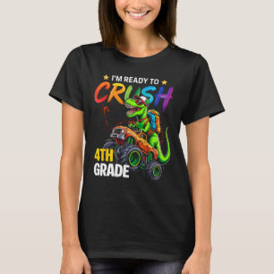 Camiseta Estou Pronto Para Esmagar Dinossauros de Caminhão