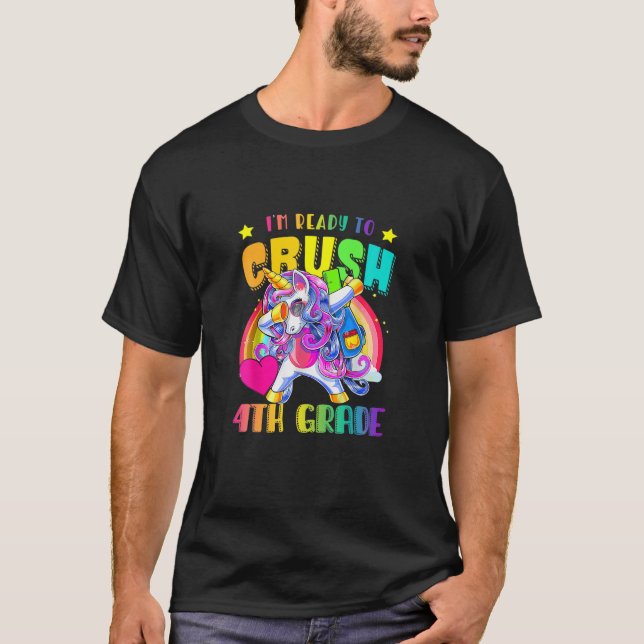 Camiseta Estou Pronto Para Esmagar Garotas Do Unicórnio Do  (Frente)