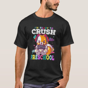 Camiseta Estou Pronto Para Esmagar Jogo De Gato Fofo Pré Es