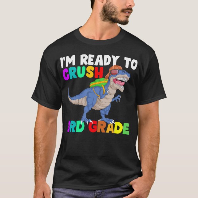 Camiseta Estou pronto para esmagar o 3º ano (Frente)