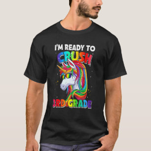 Camiseta Estou pronto para esmagar o 3º ano de volta ao Uni