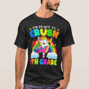 Camiseta Estou pronto para esmagar o 4º ano de Unicórnio de