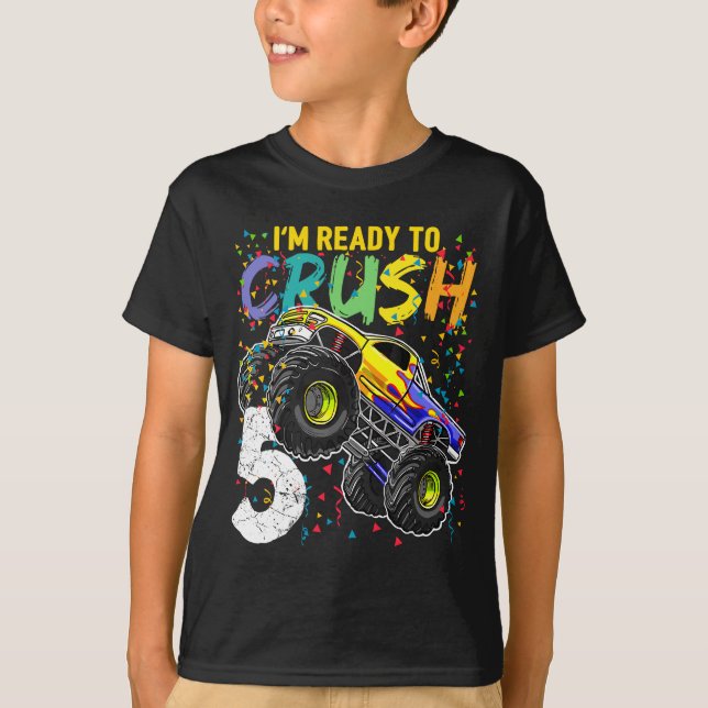 Camiseta Estou pronto para esmagar o aniversário do 5 de 5  (Frente)