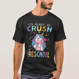 Camiseta Estou pronto para esmagar o bebê da pré-escola.
