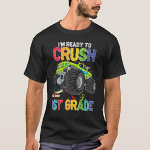 Camiseta Estou Pronto Para Esmagar O Caminhão Monstro Da ru