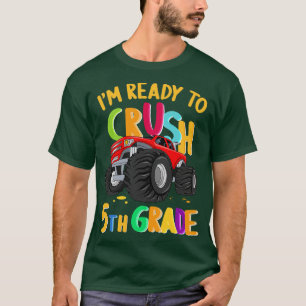 Camiseta Estou Pronto Para Esmagar O Caminhão Monstro De 5