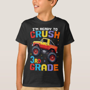 Camiseta Estou pronto para esmagar o caminhão monstro do 3º