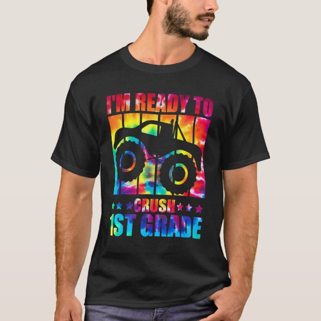 Camiseta Estou pronto para esmagar o colete de caminhonete  (Frente)