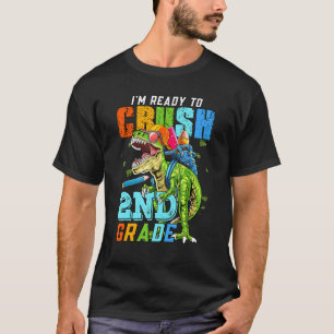 Camiseta Estou Pronto Para Esmagar O Dinossauro De Grau seg