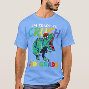 Camiseta Estou pronto para esmagar o dinossauro do 3º ano d