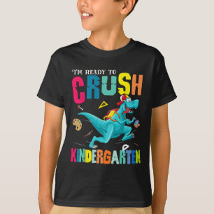 Camiseta Estou Pronto Para Esmagar o Dinossauro do Jardim d
