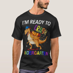 Camiseta Estou Pronto Para Esmagar O Dinossauro Do Jardim D