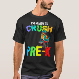 Camiseta Estou Pronto Para Esmagar o Dinossauro Pré-Históri