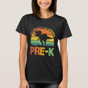 Camiseta Estou pronto para esmagar o Dinossauro Pré K T Rex