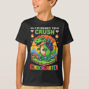 Camiseta Estou pronto para esmagar o Garçom Dinossauro