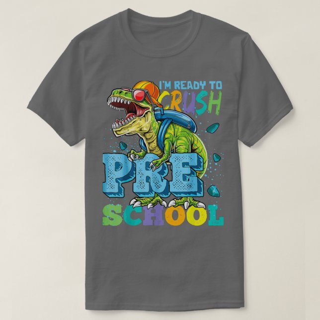 Camiseta Estou pronto para esmagar o jardim de infância 9 2 (Frente do Design)