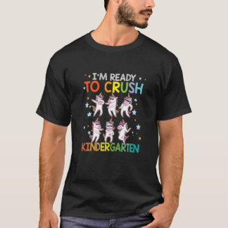 Camiseta Estou pronto para esmagar o jardim de infância, ab