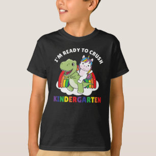 Camiseta Estou pronto para esmagar o Jardim de Infância Din