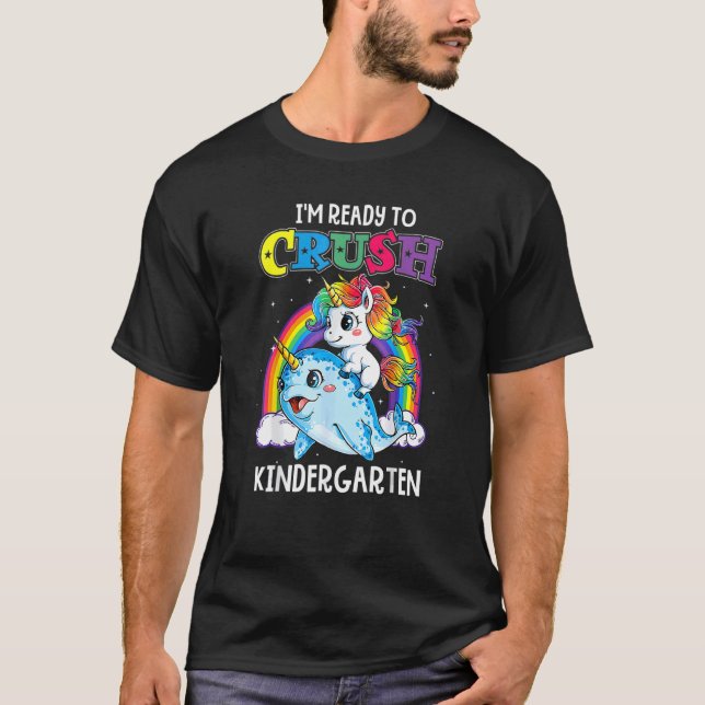 Camiseta Estou pronto para esmagar o jardim de infância do  (Frente)