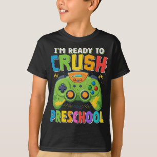 Camiseta Estou pronto para esmagar o jogador da pré-escola