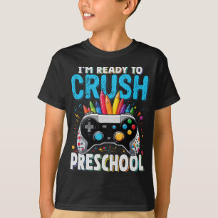 Camiseta Estou pronto para esmagar o jogador da pré-escola