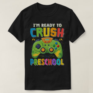 Camiseta Estou pronto para esmagar o jogador da pré-escola