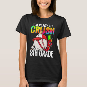 Camiseta Estou pronto para esmagar o jogador de beisebol co